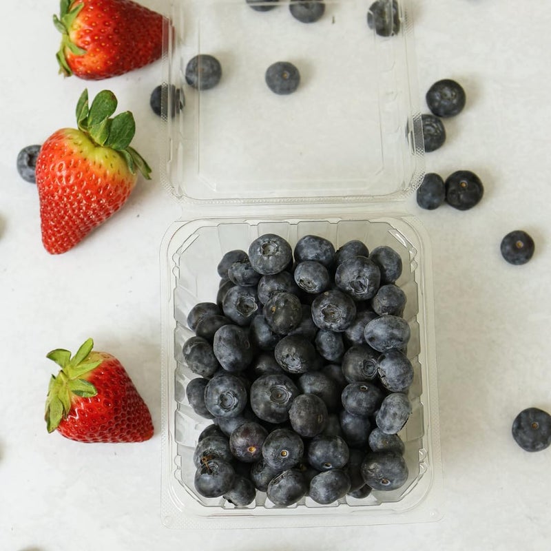 JA Kitchens 35 PACK - Plastic Berry Basket/Produce Containers - Pint Size for Blueberries, Raspberries, Strawberries - Image 2
